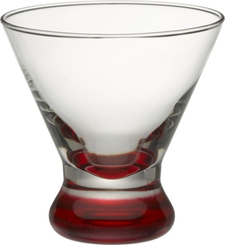 Dizzy Red Cocktail Glass