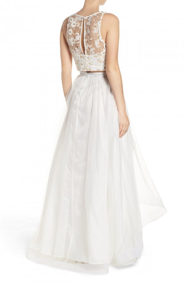 wedding dress, dress, clothing, gown, day dress,