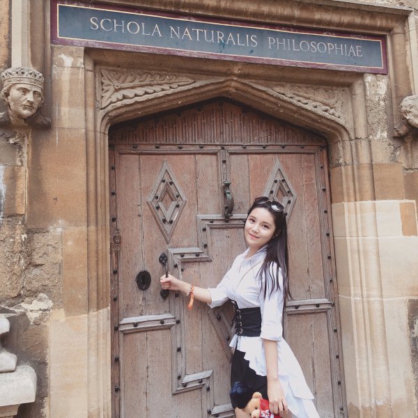 temple, girl, window, facade, door,