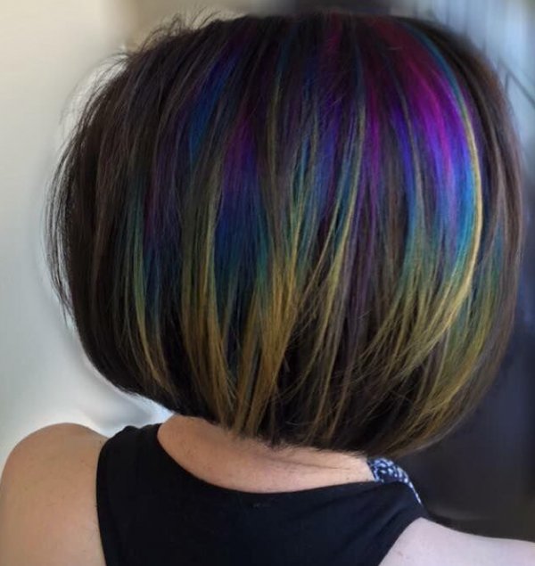 Spiksplinternieuw Photos That'll Make You Want to Try the Oil Slick Hair Trend EF-37