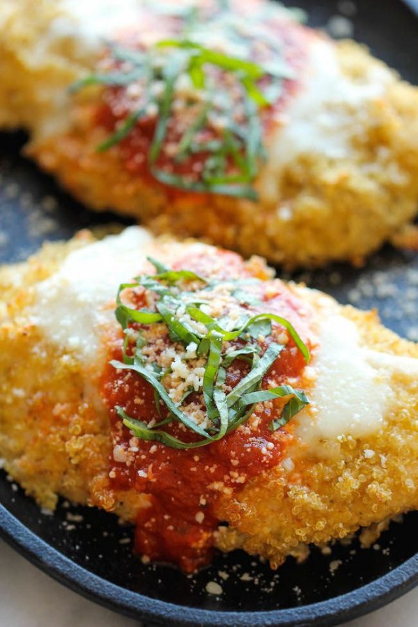 Quinoa Chicken Parmesan