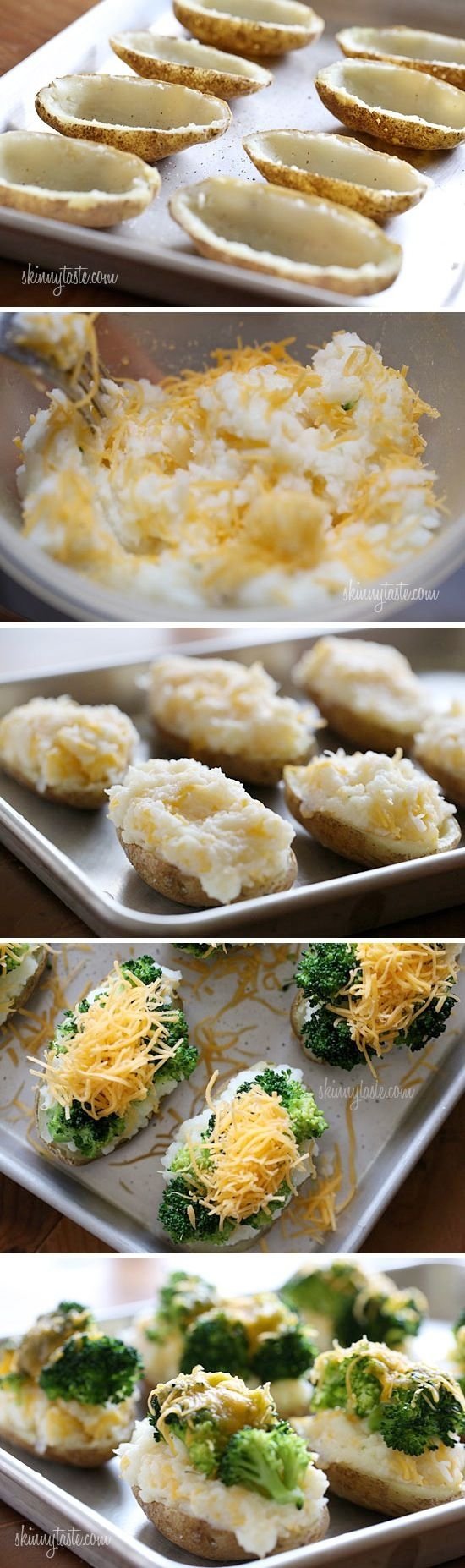 Broccoli and Cheese Baked Potatoes