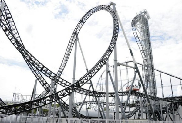 Takabisha, Fuji-Q Highland Theme Park, Fujiyoshida, Yamanashi, Japan