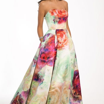 Flora Printed Ball Gown