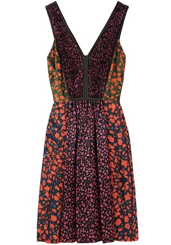 Cacharel Patchwork Floral Dress