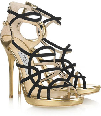 ‘Bunting’ Metallic Sandals