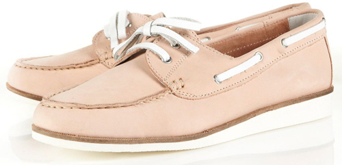 Topshop Kapsize Moccasin Boat Shoes