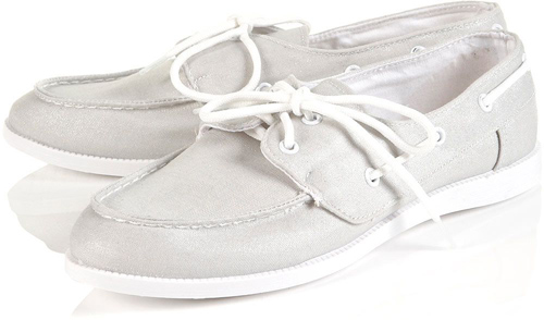 Topshop Trapeze Canvas Boat Shoes