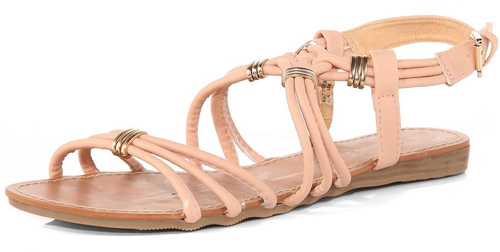 Dorothy Perkins Nude Metal Trim Sandals