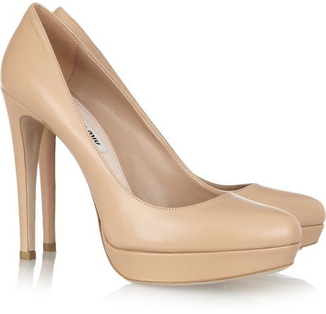 matte nude pumps