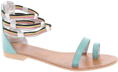 ASOS Fizz Leather Multicolored Sandals