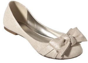 Target Women's Xhilaration Sandee Bow Flats in Pewter