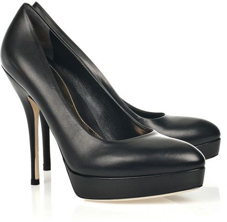 Gucci Leather Platform Pumps