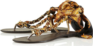 Chain Print Sandals