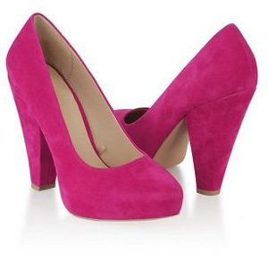 Velveteen Platform Pumps