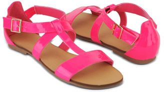 Crossed Strap Sandals