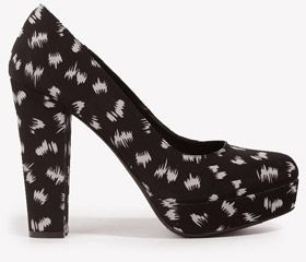 Ditsy Abstract Print Pumps