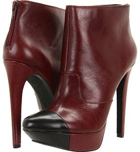 Cap-Toed Oxblood Booties