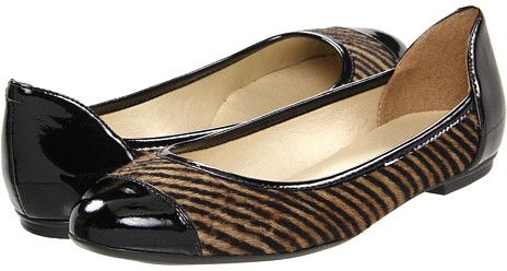 Animal Print Cap Toe Flats