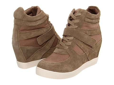 Brown Wedge Sneakers