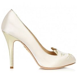 Cat-Face Satin Pump