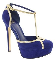 Truth or Dare by Madonna Sebren Platform T-bar Heeled Shoes