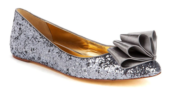 Bow Sparkly Ballet Flats