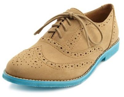 Neon Sole Oxford Flat