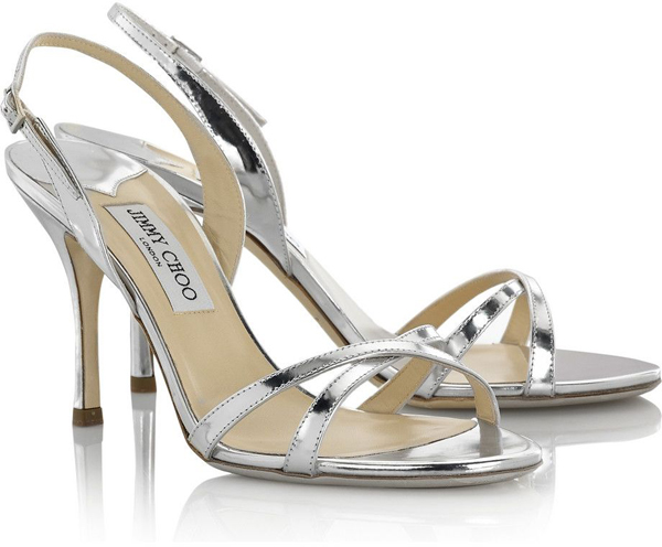 Silver Heeled Sandals