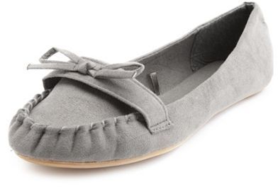 Sueded Bow-Front Moccasin