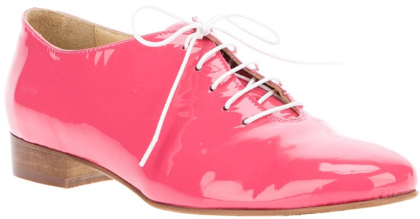 Labour of Love Coral Pink Patent Tap Shoe