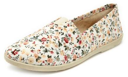 Slip-on Wrap Floral Flat