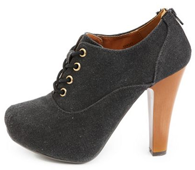 Canvas Lace-up Bootie