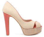 Crisscross Peep Toe Pumps