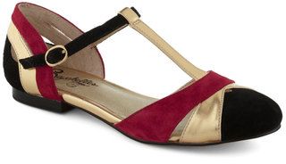 Retro T-Strap Flats