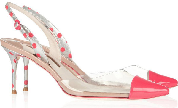 Clear Slingback Pumps