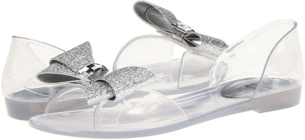 Clear Jelly Bow Shoes