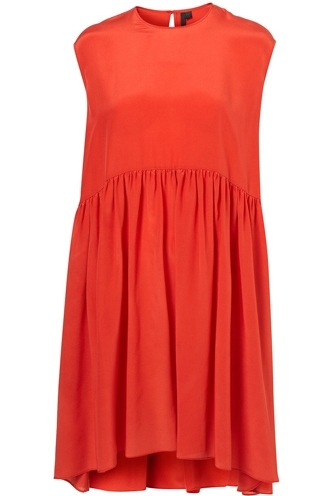 Graduated Hem Shift Dress by Boutique