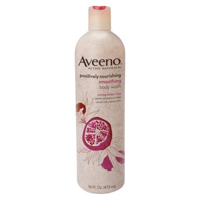 Aveeno Smoothing Pomegranate + Rice Body Wash