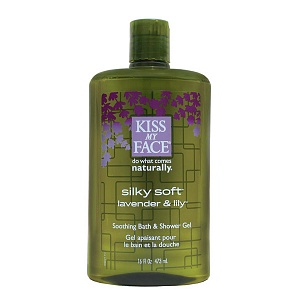 Kiss My Face Shower Gel & Silky Soft Skin Smoother in Lavender & Lily