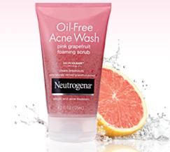 Neutrogena Oil-Free Acne Wash Foaming Scrub Pink Grapefruit