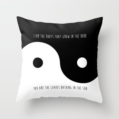 Yin Yang Throw Pillow