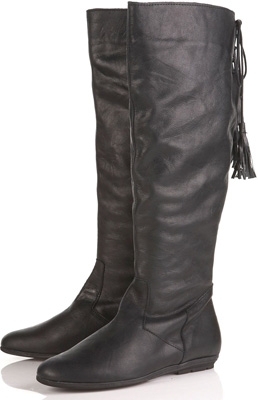 Topshop Dougie Tassel Back High Boots