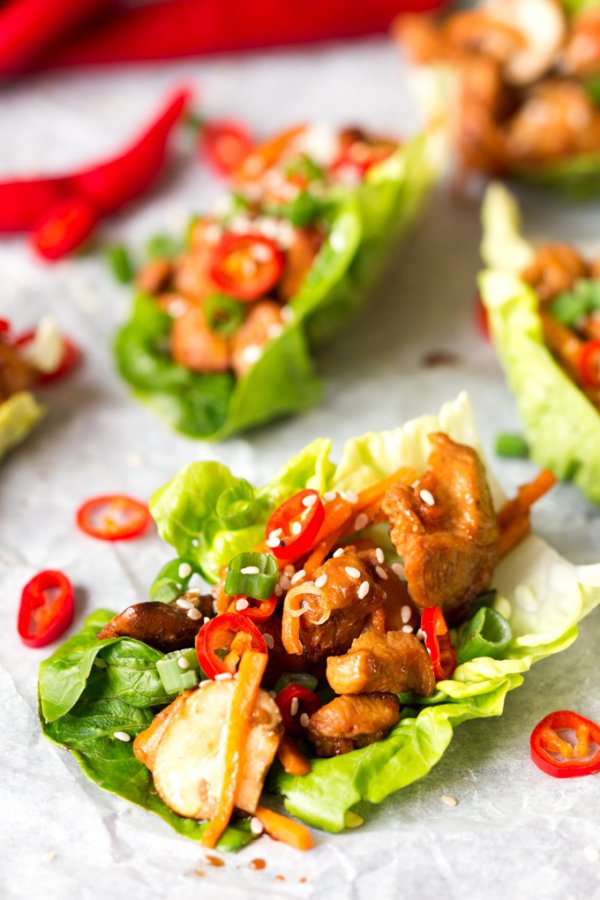 A FEW HEALTHY DINNERS like LETTUCE WRAPS