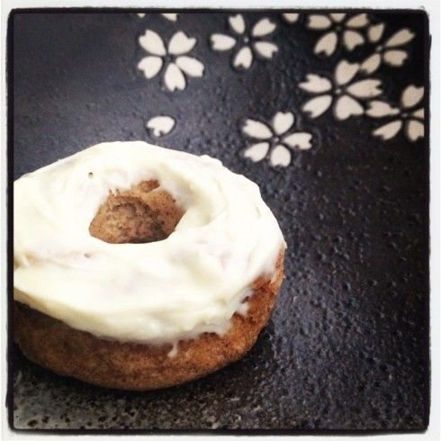 Gingerbread Mini Donuts with Orange Cream Cheese