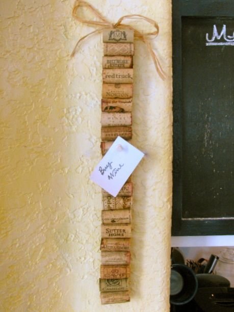 Wine Cork Memo Strip