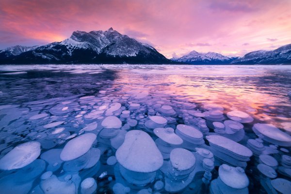 Abraham Lake in Canada