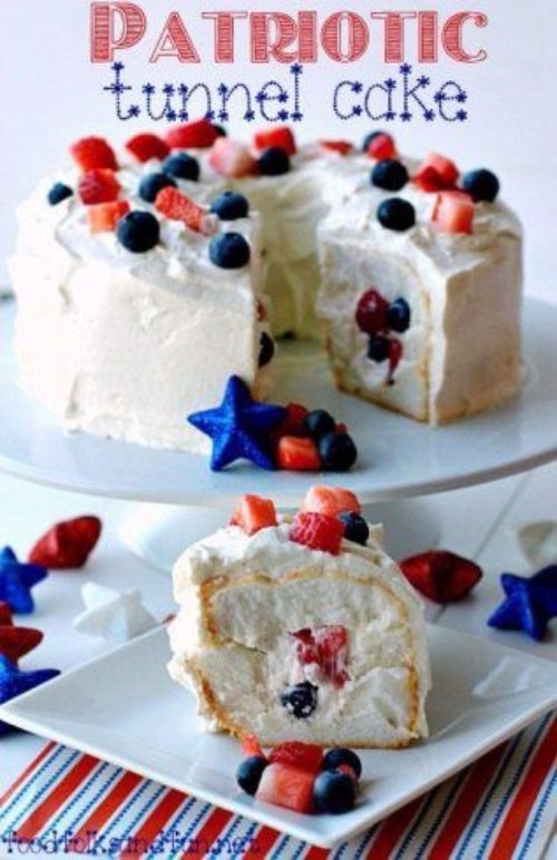 Patriotic Tunnel Cake