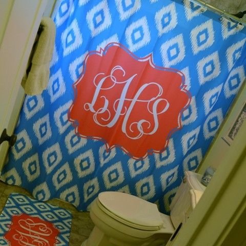 Monogram Shower Curtain !