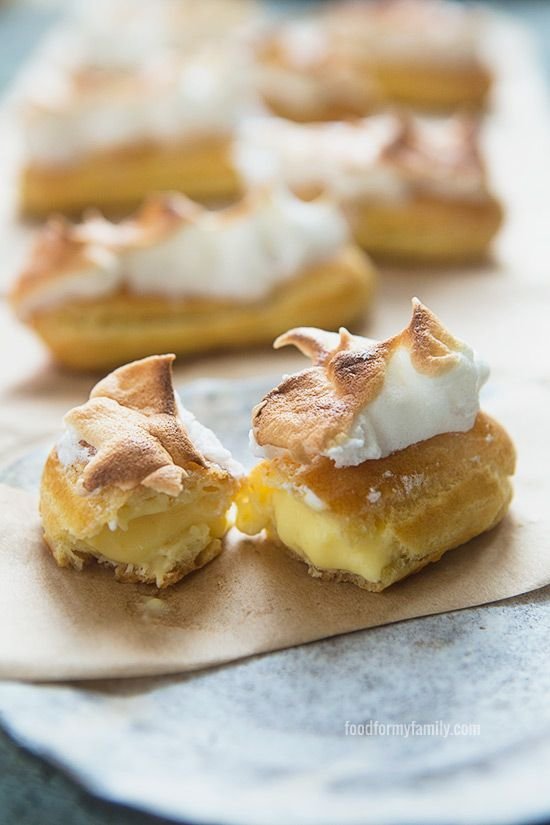 Lemon Meringue Éclairs